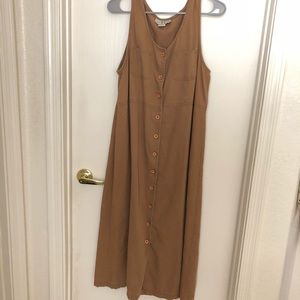 Brown button down dress